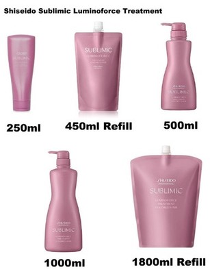Shiseido Sublimic Luminoforce Salon Haarkur Farbpflege Größe wählbar
