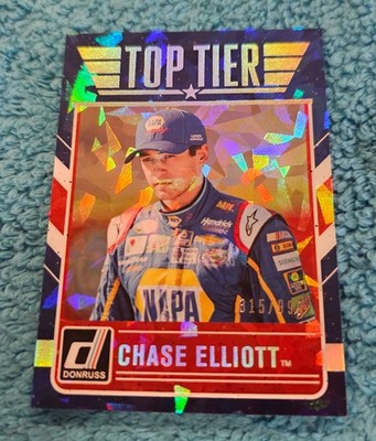 2017 Panini Donruss NASCAR Cracked Ice Top Tier Chase Elliott 315/999