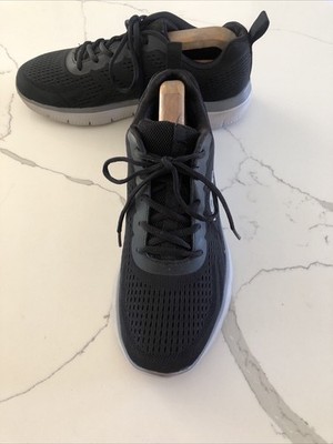 Skechers Lite Weight Mens Running Shoes Memory Foam Size 9 Black