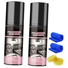 Car Interior Detail Polishing Cleaner, Multi-Purpose Car Cleaner 100ml (2PCS)  