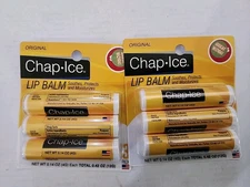 2 Pk Lip Balm Chap-Ice Moisturizer SPF-15 Sunscreen  - Original  6pc