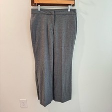 Talbots Grey Stretch Wool Heritage Trousers Size 8
