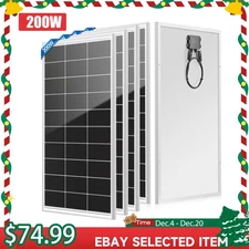 200W 400W 800W 1000W Mono Solar Panel 12V Off-Grid Camping Battery Home RV