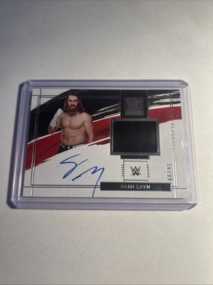 2022 Panini Impeccable WWE Elegance Autographs Sami Zayn Patch Auto /99
