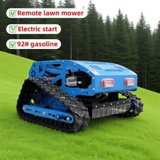 Remote-controlled lawn mower, snow blower, gasoline, suitable for gardens, lawns