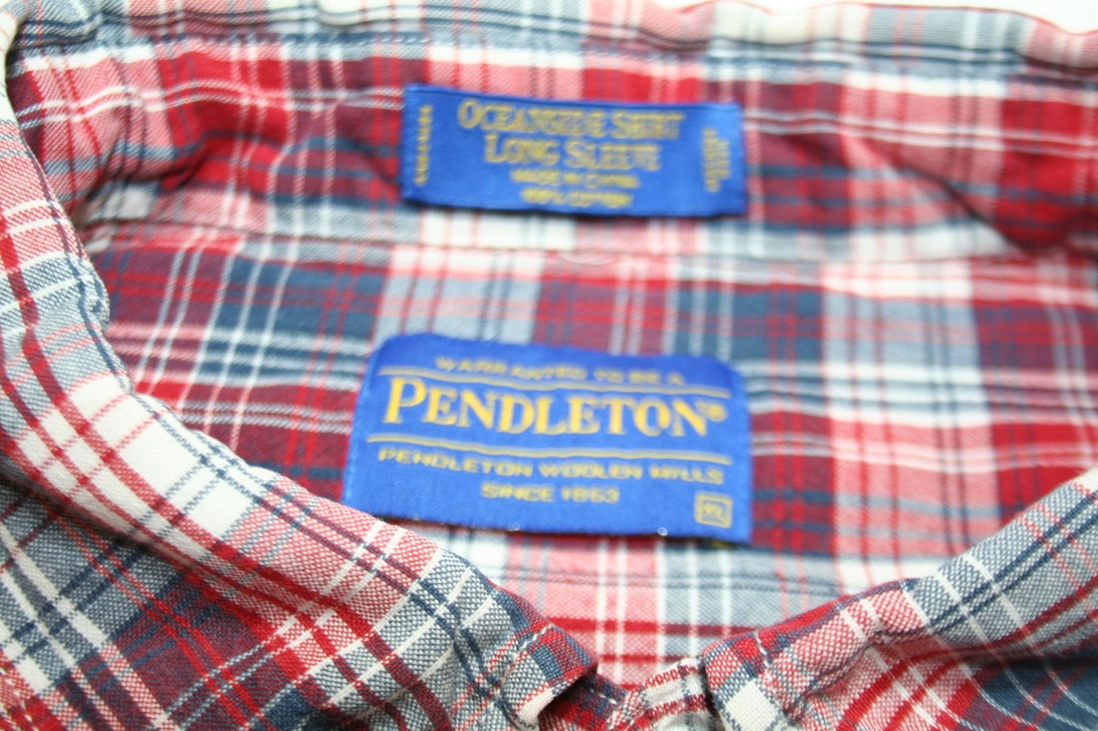 Pendleton Oceanside Plaid Button Down Shirt Mens … - image 2