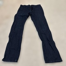 Issey Miyake Men Dark Blue Denim Pants Straight Leg