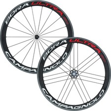Set ruote tubolari in carbonio freno cerchio Campagnolo Bora Ultra 50 - Shimano o Campag
