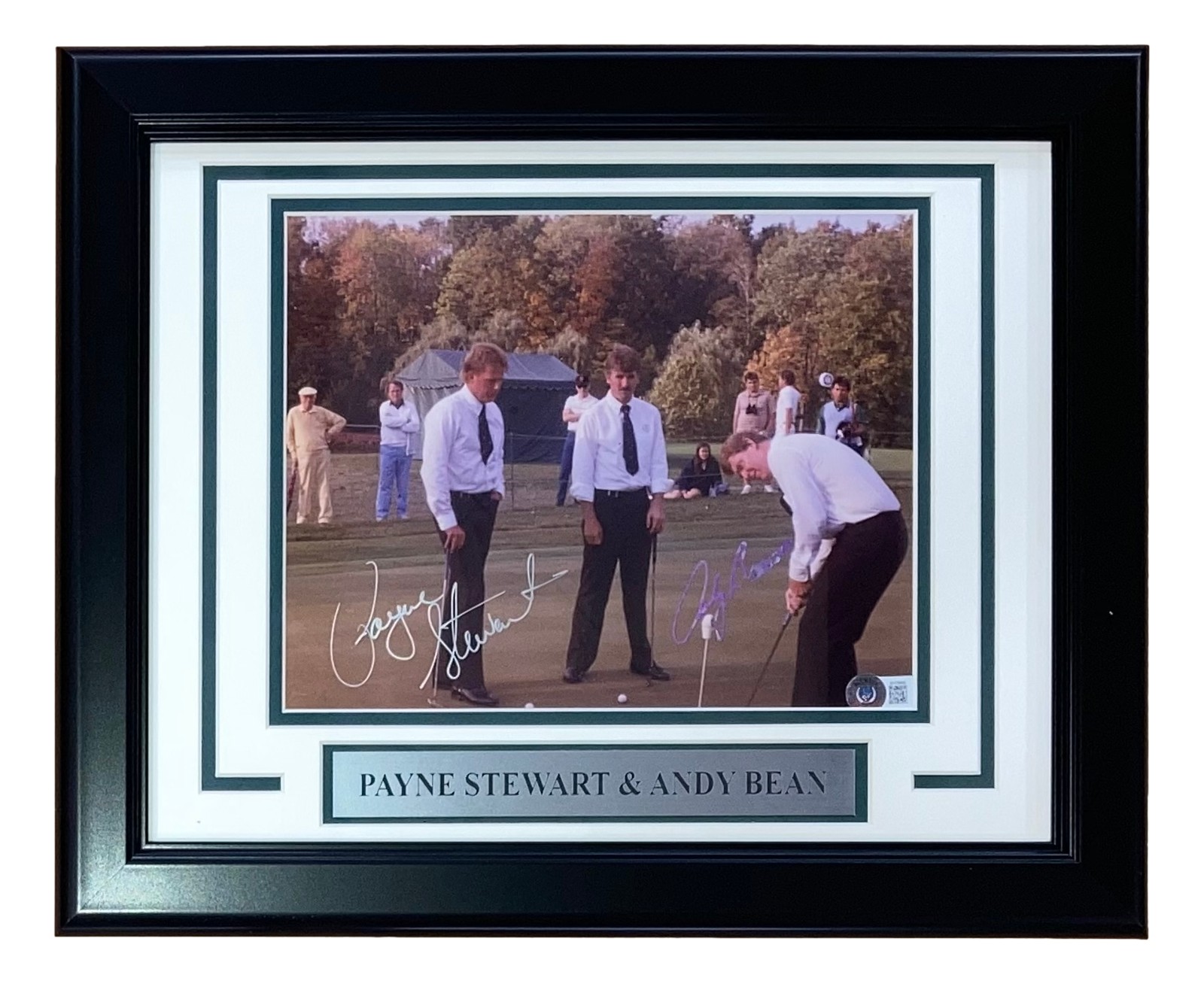 Payne Stewart Andy Bean Signed Framed 8x10 PGA Golf Photo BAS BH78968 