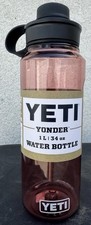 NEW UNRELEASED SANDSTONE PINK Yeti Yonder 1L/34oz Water Bottle w/Tether Cap