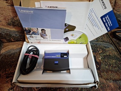 Cisco Linksys Wireless-G Usb Wireless Network  Orig Box Manuel And DISC