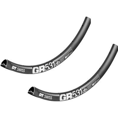 Pack of 2 DT Swiss GR 531 Alloy Rim 700c Clincher Disc Brake Only Black