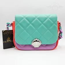 Loungefly Disney The Little Mermaid Ariel Color Block Handbag New