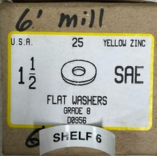 1 1/2 SAE Flat Washers Grade 8, 25 Ct.