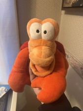 Little Mermaid SEBASTIAN Plush Stuffed Crab Toy Disney Store Authentic 12  