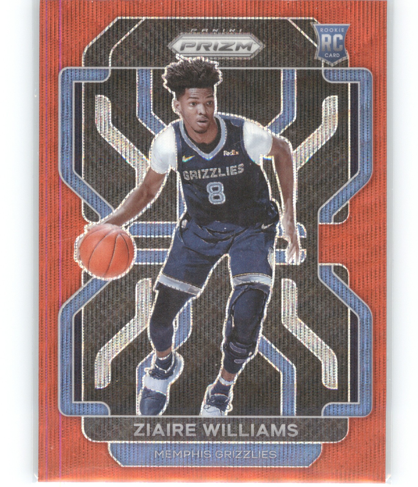 2021-22 Panini Prizm #313 Ziaire Williams Ruby Wave