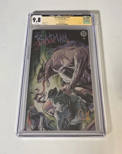 Absolute Batman #15 CGC JSA 9.8 Graded SIGNED Clay Mann Limited Edition Variant