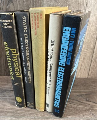 Lot Of 5 Electromagnetic Devices Electronic Components Electrical Engineer Books