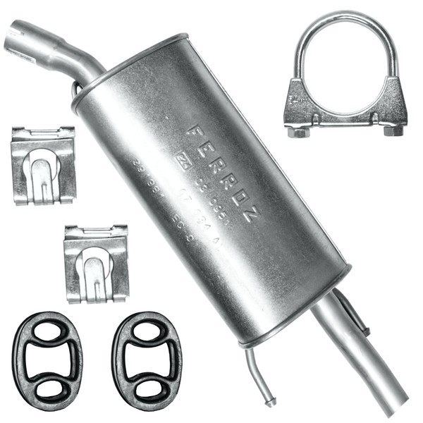 EndschalldäMpfer Auspuff Endtopf Opel Corsa B II 2 1.2 1.2 1.4 1.6 1.5 1.7-image