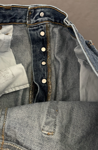 Vintage LEVI'S Strauss & Co 501 Jeans Mens 38X30 Button Fly Straight Leg - Picture 12 of 18