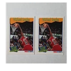 Michael Jordan 2 card Lot NBA Hoops #536 All-Time Stat Leaders Bulls NBA 1991
