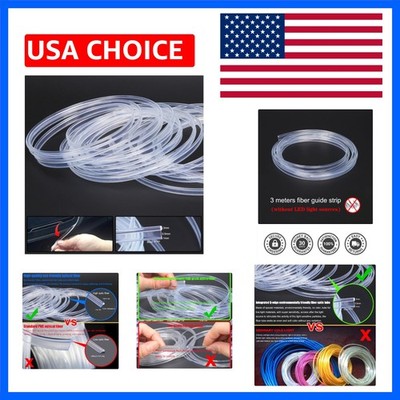 Fiber Optic Waterproof Car Side Glow LED Illumination Optic Fiber Band Car In...