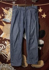 VTG 50S 60S Roebucks Sears Dark Denim Cowboy Jeans 34x26 One Wash Scovile Zipper