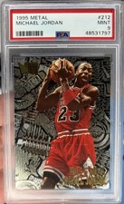 Fleer Metal 1995-96 Nuts & Bolts Michael Jordan #212 Bulls NBA PSA 9 Graded