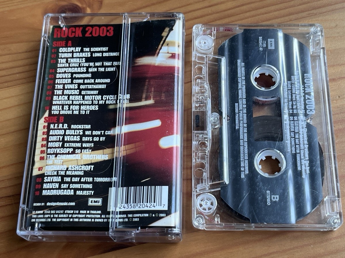 Rock 2003 EMI Thailand Compilation Cassette Tape Coldplay N.E.R.D