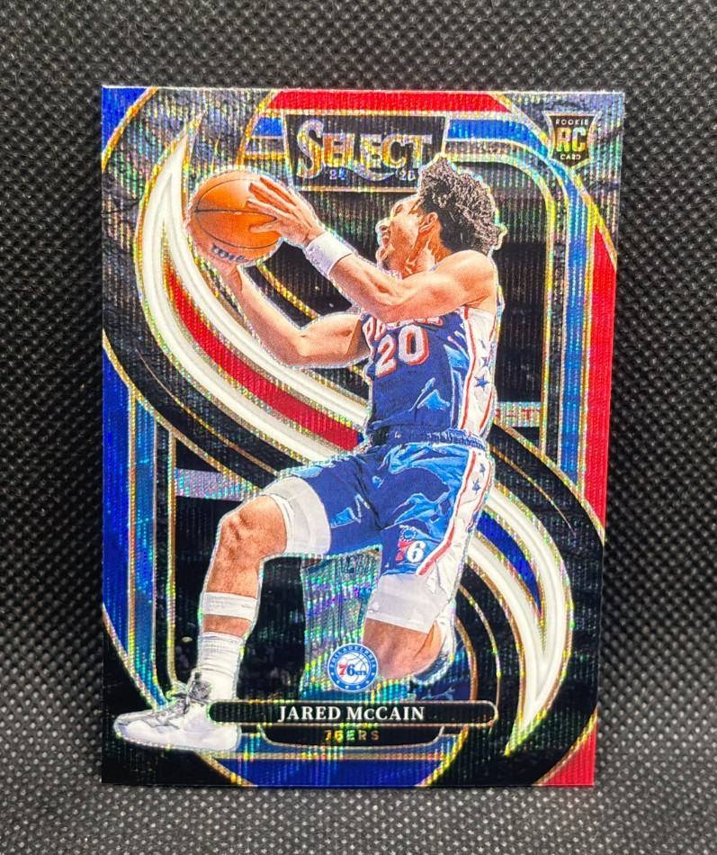 2024-25 Panini Select - Jared McCain RC Tri-Color - Philadelphia 76ers #184