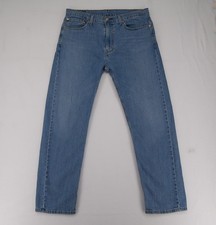 Levis 505 Jeans Mens 36x32 Blue Medium Wash Straight Leg Denim Regular Fit