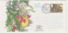 GB Stamps Aerogram / Air Letter APS57 - 26p Church, Foliage, Christmas 1983 USED