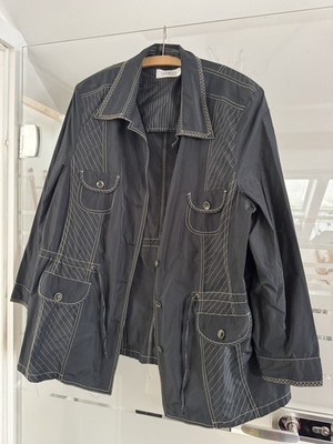 W neu NP100 Sommer wind Jacke Blazer GELCO Weste Blouson Bluse top 48 schwarz