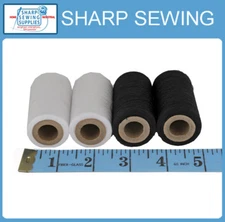 SPUN POLYESTER SERGER & QUILTING THREAD,  BLACK & WHITE