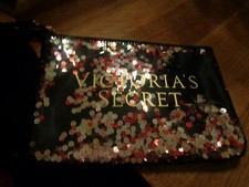 Victoria's Secret Cekinowa kosmetyczka do makijażu / makijażu