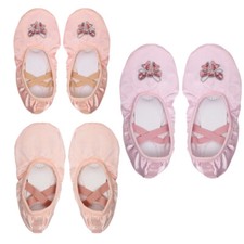 Women Girls Dancing Lightweight Belly Dance Shoes Birthday Ballet Slippers Jazz