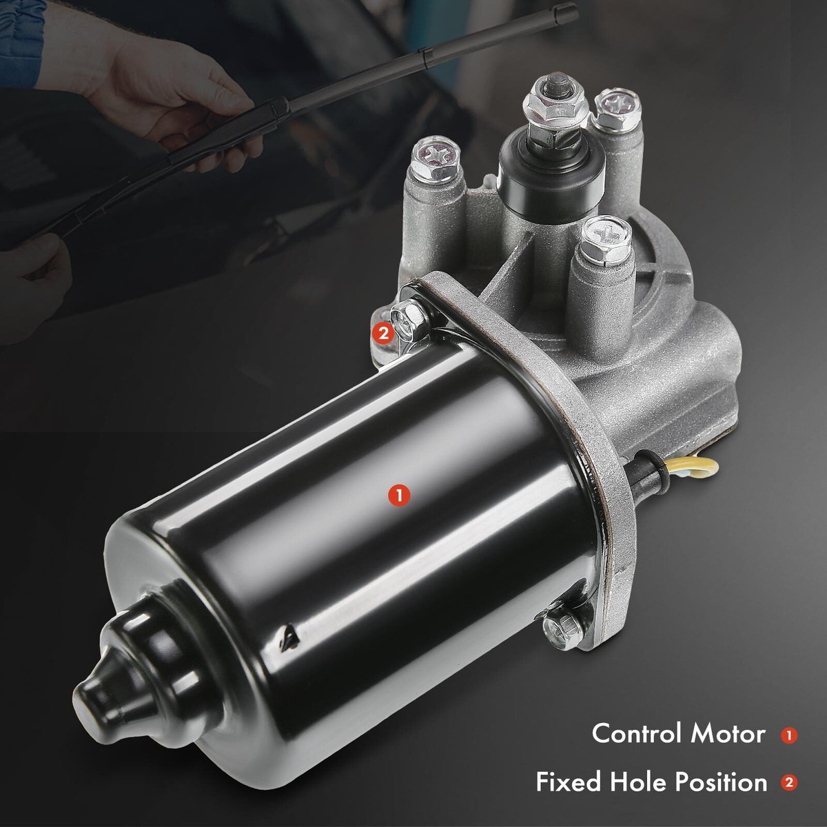 Front Windshield Wiper Motor For 1999-2003 Dodge Ram 1500 Van W/o - Foto 8