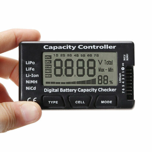 Akku Digital Kapazität Tester Checker für LiPo LiFe Li-ion NiMH Nicd Batterie TD - Bild 1 von 8