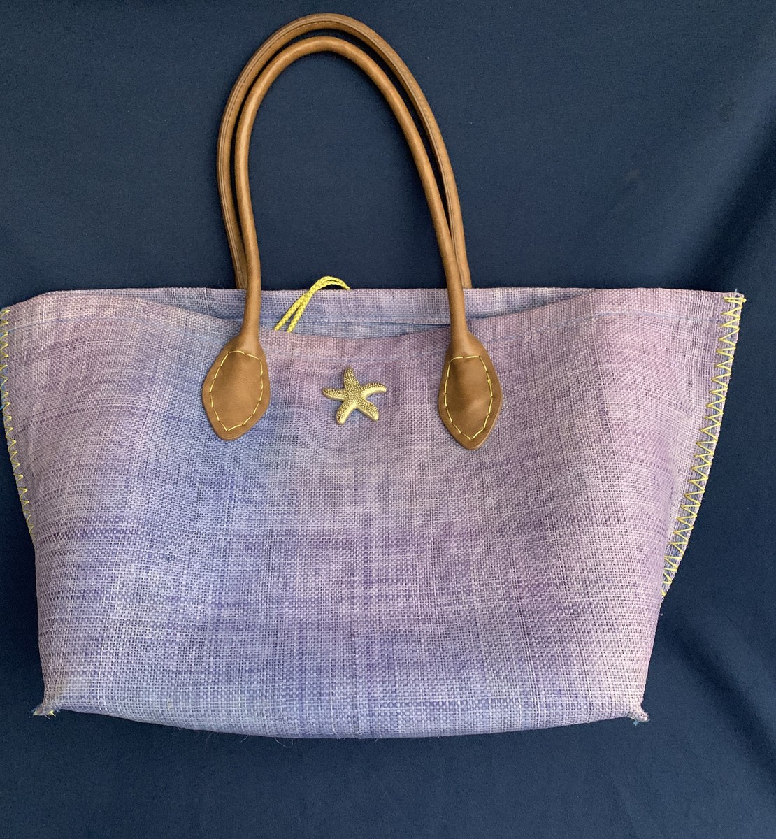 HTF Lilly Pulitzer For Target Blue Purple tie dye Straw Tote