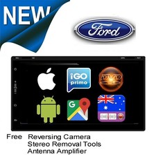FORD PK RANGER 7" GPS BLUETOOTH APPLE CARPLAY ANDROID AUTO HEAD UNIT +FASCIA CAM