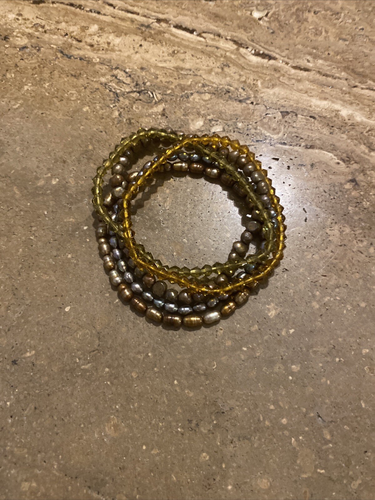 Stretch beaded bracelets X5 Includes Gift Bag