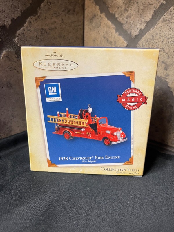 2005 Hallmark Ornament - Fire Brigade #3 -  1938 Chevrolet Fire Engine