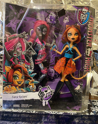 Monster High Fierce Rockers CATTY & TORALEI 2-PACK Rare HTF NIP NIB