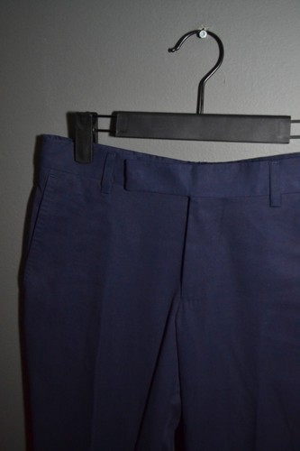 Traje Z Zegna Moderno Drop 8 Deco Azul Algodón 44 R - Imagen 16 de 23