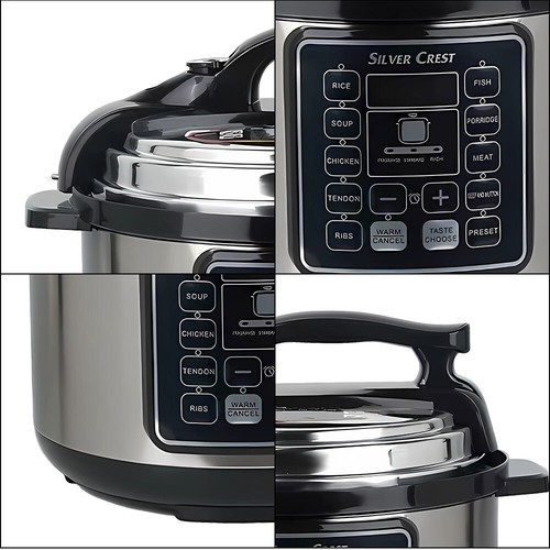 1050W Electric Pressure Cooker Multi-Purpose 6 Litre 10-in-1 Digital Screen UK - Picture 4 of 12