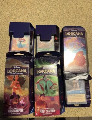 Disney Lorcana Starter Decks Set Of 3 Decks No Booster Packs (opened) | eBay
