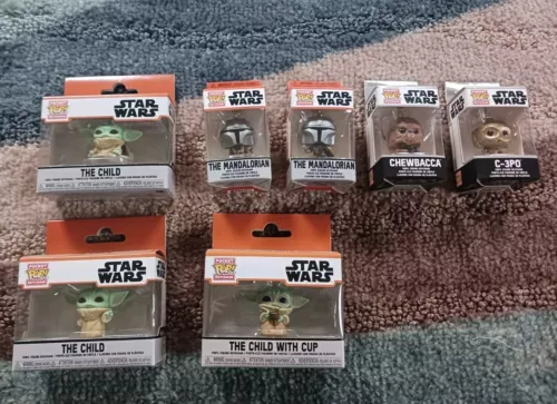 Funko Pocket Pop Keychain Star Wars Bundle The Child Mandalorian