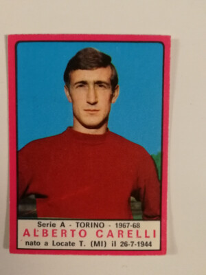 Alberto Carelli Panini Fußballspieler Figur 1967 1968 Hervorragend