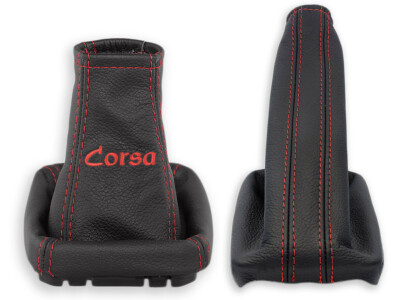 Soufflet Levier Vitesse Frein à Main AERZETIX - Compatible Opel Corsa D 2006-2014 - Cuir Synthétique Noir