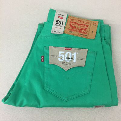 Levis 501 Straight Leg Button Fly 